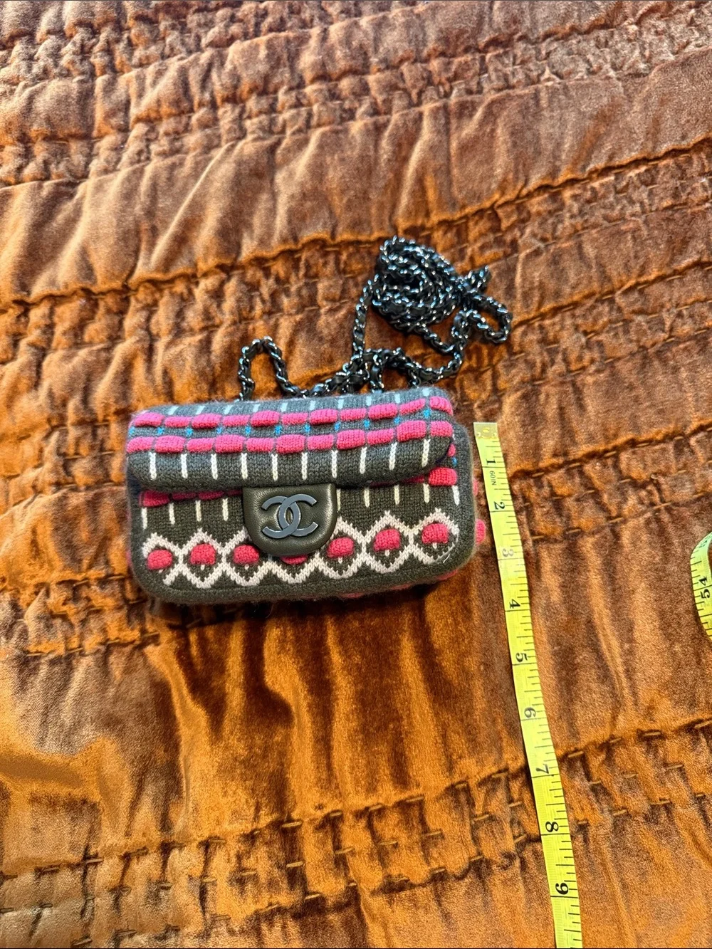 Chanel Cashmere Knit Purse